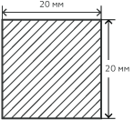 Квадрат нержавеющий  20х4100 мм. AISI 304 (08Х18Н10) калиброванный , матовый