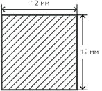 Квадрат нержавеющий  12х4100 мм. AISI 304 (08Х18Н10) калиброванный , матовый